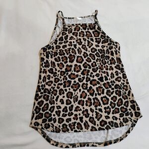 Chic Leopard Print Tank Top